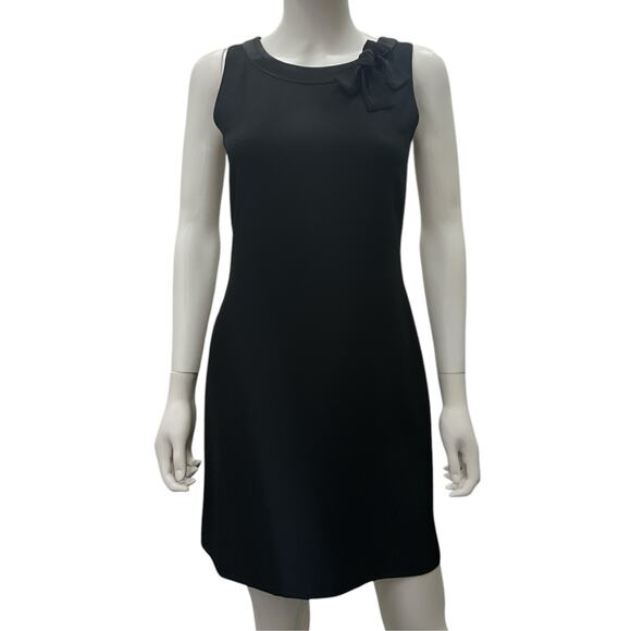 Sonia Rykiel Mini Dress Women’s Size 4 Neck Trim with Bow Detail in Black - Picture 1 of 5